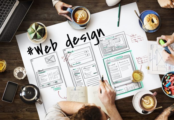 web design plan written on paper