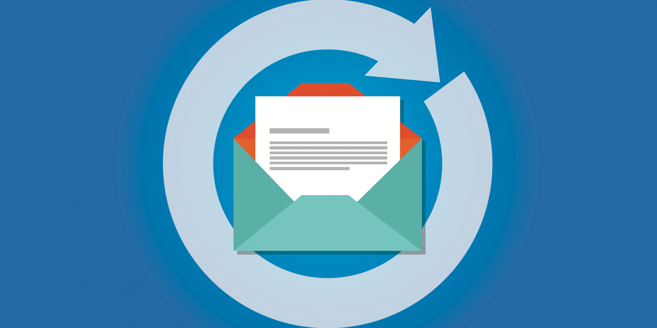 Email Automation Blog Header Image Illustration of email automation