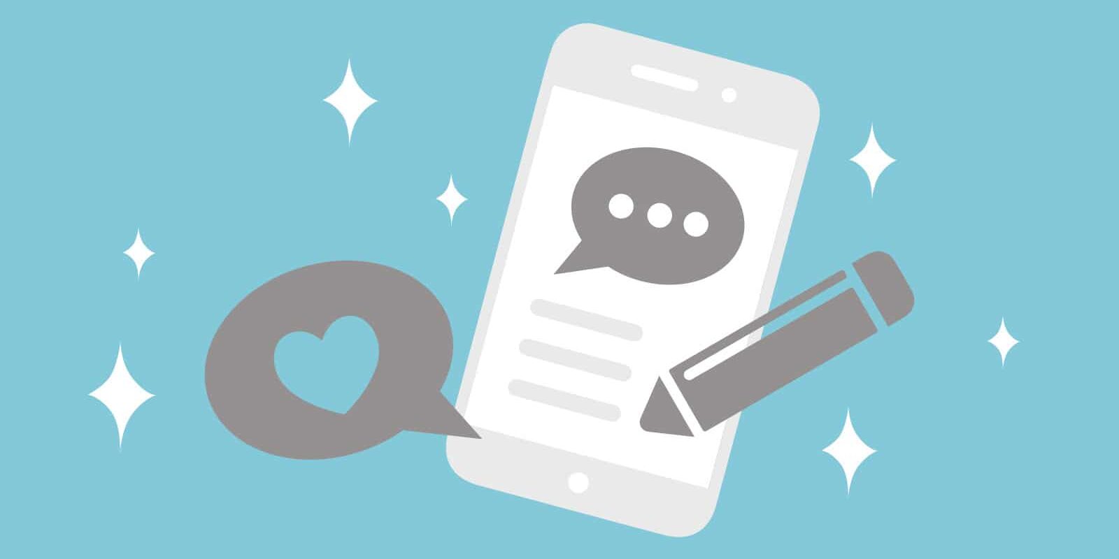 phone with likes and comments